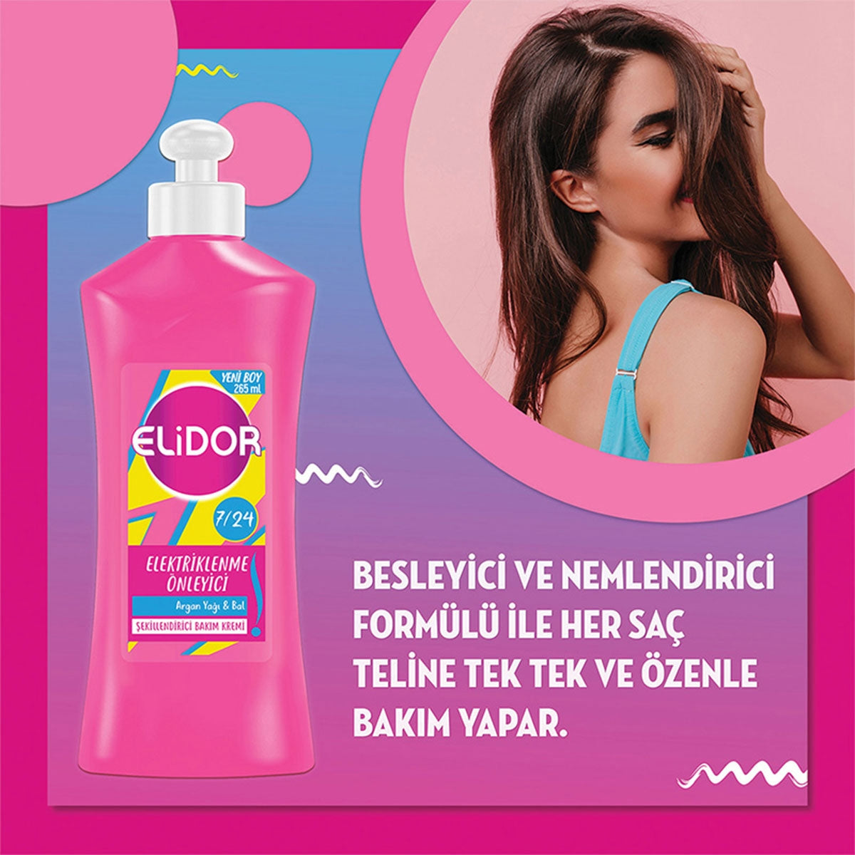 Saç Bakım Kremi 7/24 Elektriklenme Önleyici 265ml